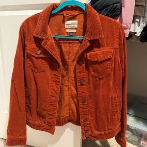 Universal Thread Women's Corduroy Jacket in Rich Orange